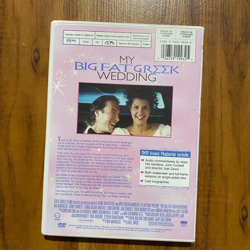 My Big Fat Greek Wedding Movie DVD 📀 - Picture 4 of 14